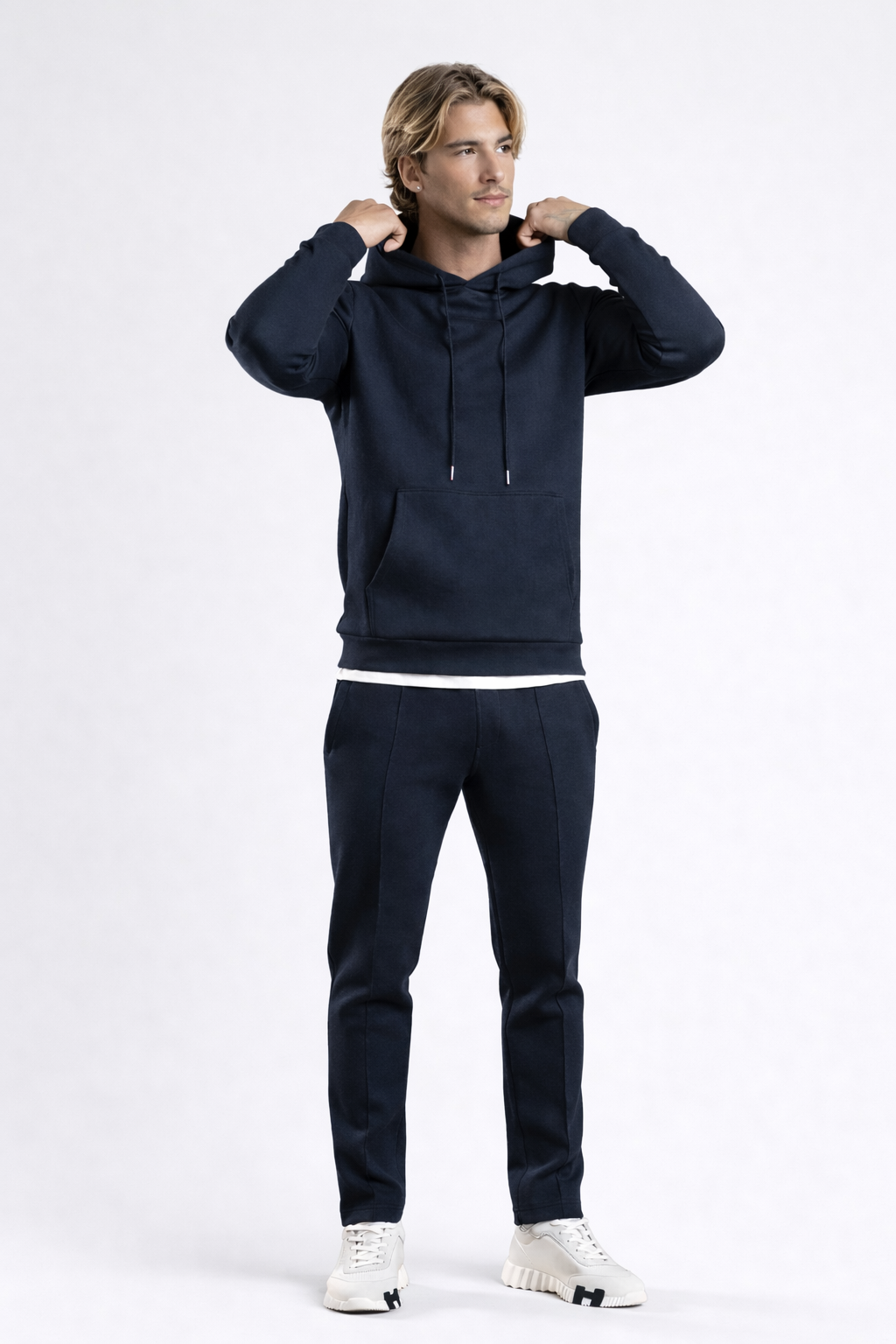 Jamy – Heren hoodie set – Interlock polymix – Lente / Herfst