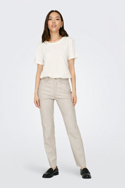 Gloria - Dames denim jeans – Rechte pasvorm – Hoge taille – Lente / Zomer