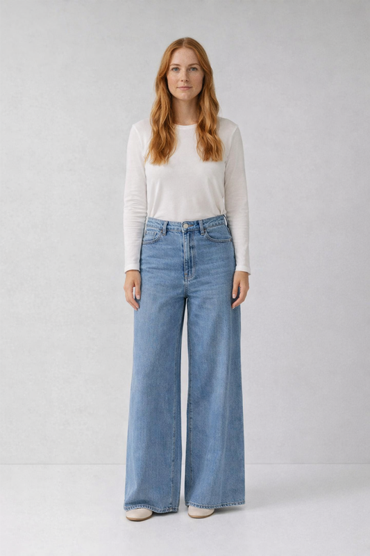 Rosie – Dames regular fit jeans met hoge taille – Katoenmix – Alle seizoenen