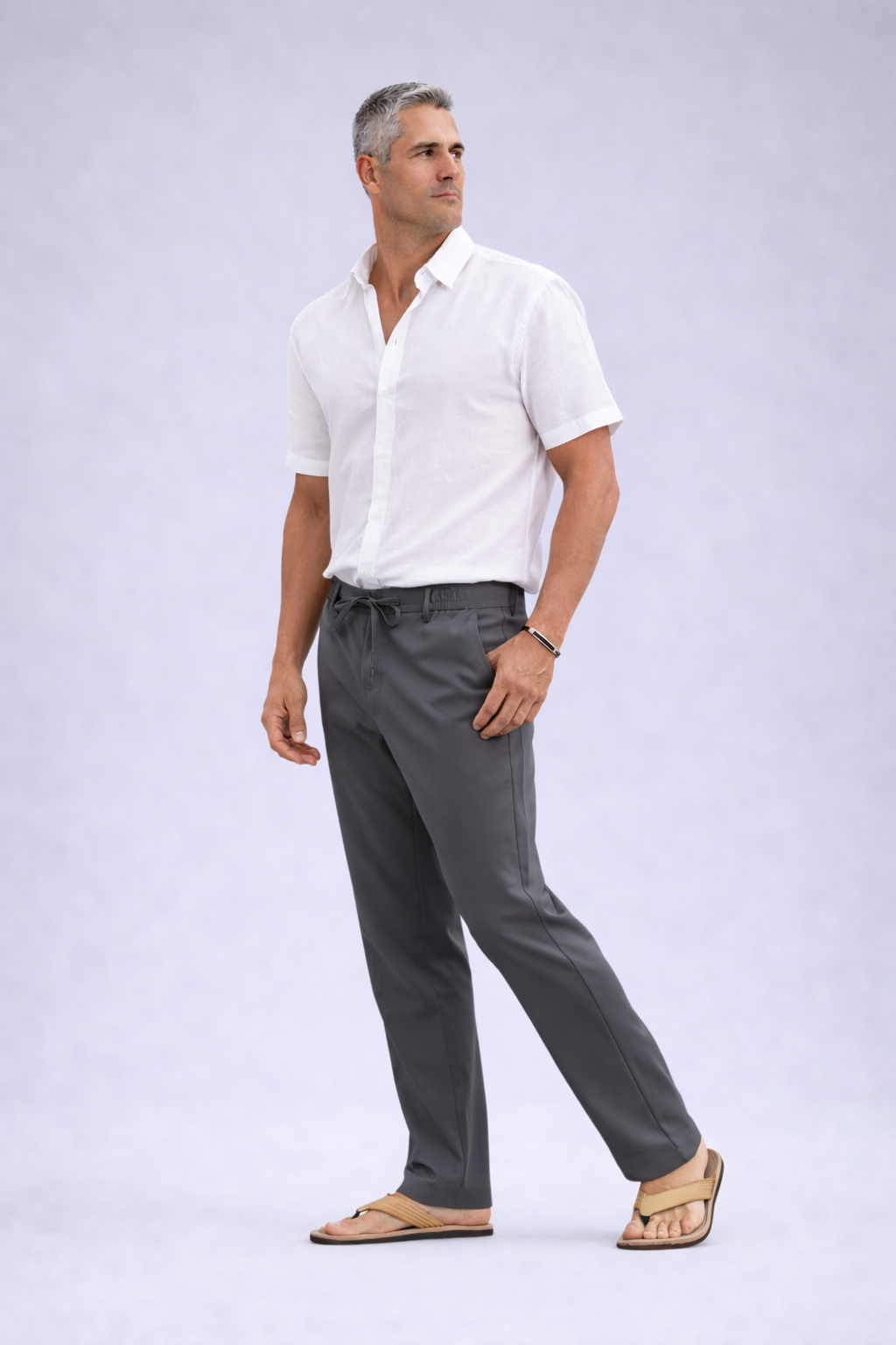 Severino - Heren broek - Casual luchtige broek in linnenstijl - Katoenmix - Lente / Zomer