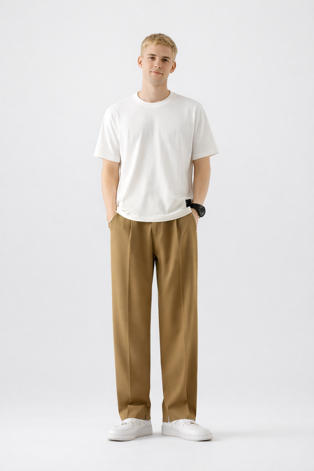Eric – Heren losvallende broek – Polyester – Alle seizoenen