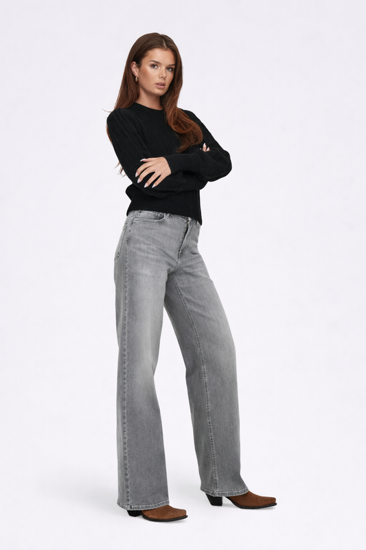 Anja - Dames wide fit jeans – Katoenmix – Lente / Herfst / Zomer