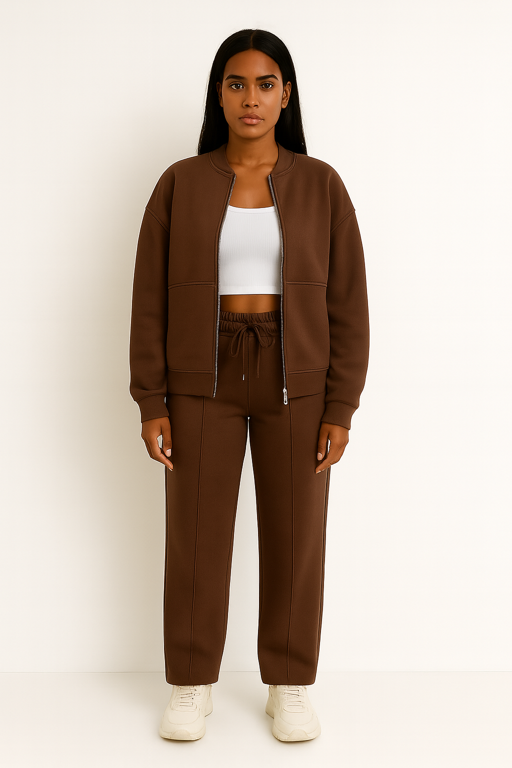 Ginevra - Luxe dames Trainingspak - Zachte Wol - Herfst / Winter