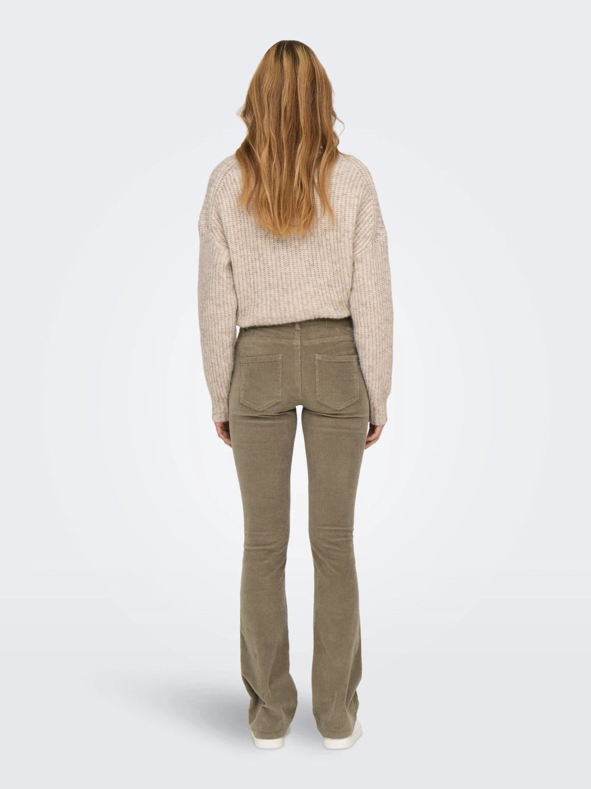Sevijn – Dames broek met uitlopende pijpen – Ribfluweel – Katoenmix - Alle seizoenen