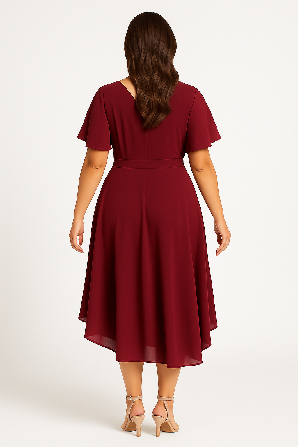 Fabia - Dames korsetjurk met Ruchesmouwen - Polymix - Lente / Zomer