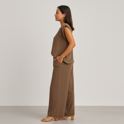 Alina – Stijlvolle set voor dames – Polyester – Lente / Zomer