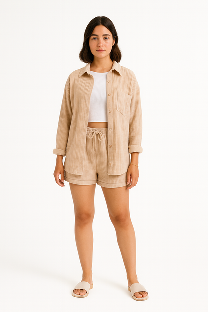Laura - Dames zomerset - Katoen mix - Lente / Zomer