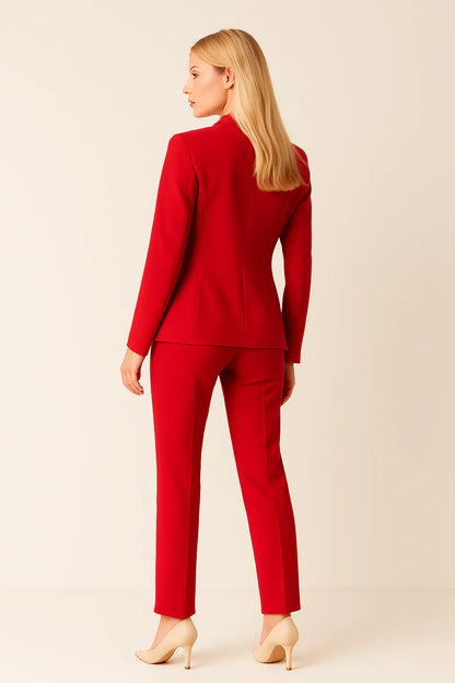 Manon – Elegant dames broekpak (2-delig) – Stretch polymix – Alle seizoenen