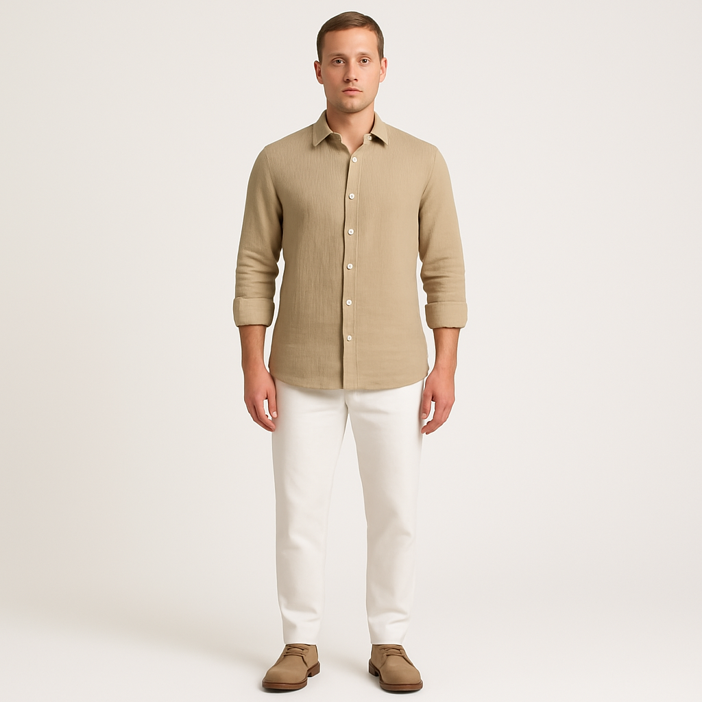 Cristiano - Heren - Blouse - Linnen - Lente / Zomer