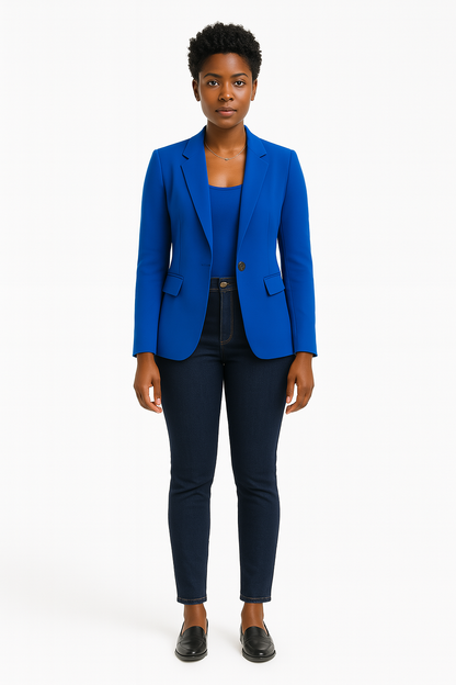 Astrid – Klassieke blazer voor dames – Comfort en elegantie – Polymix – Lente / Zomer