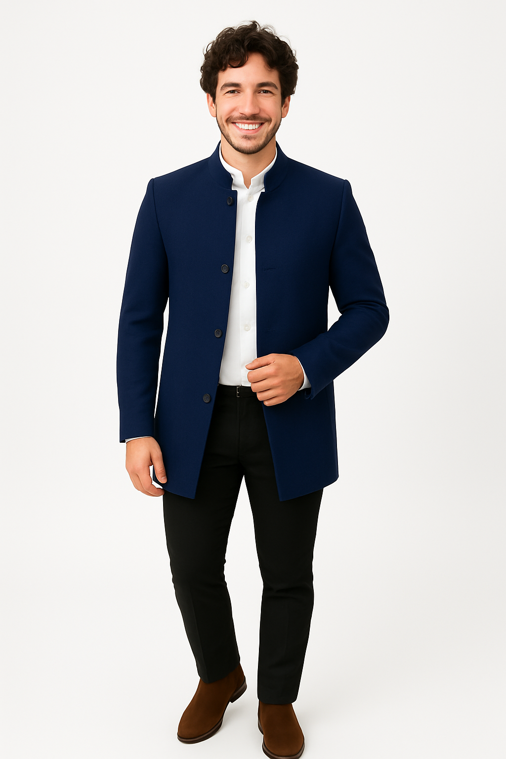 Alejandro – Halflange blazer voor heren – Polyester – Multi-seizoen