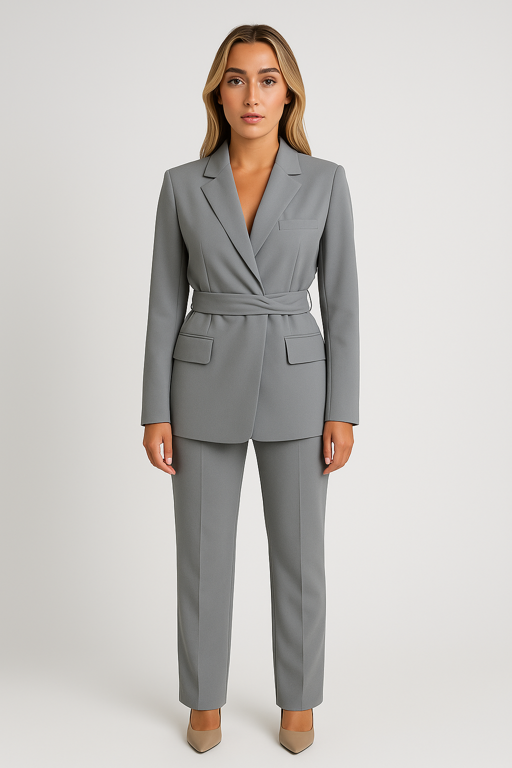 Amara – Getailleerde blazer voor dames – Synthetisch – Lente / Zomer