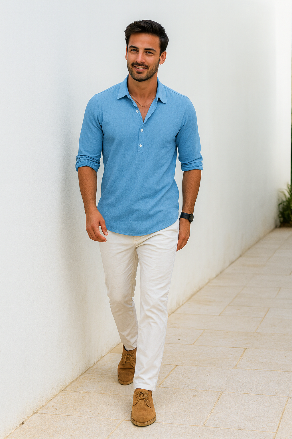 Bjorn - Heren Poloshirt - Katoenmix - Lente / Zomer