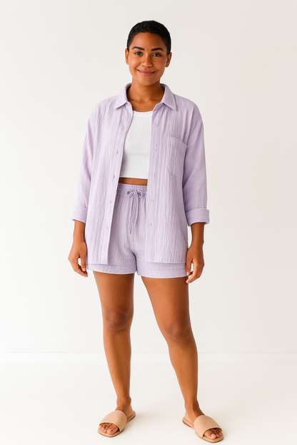 Laura - Dames zomerset - Katoen mix - Lente / Zomer