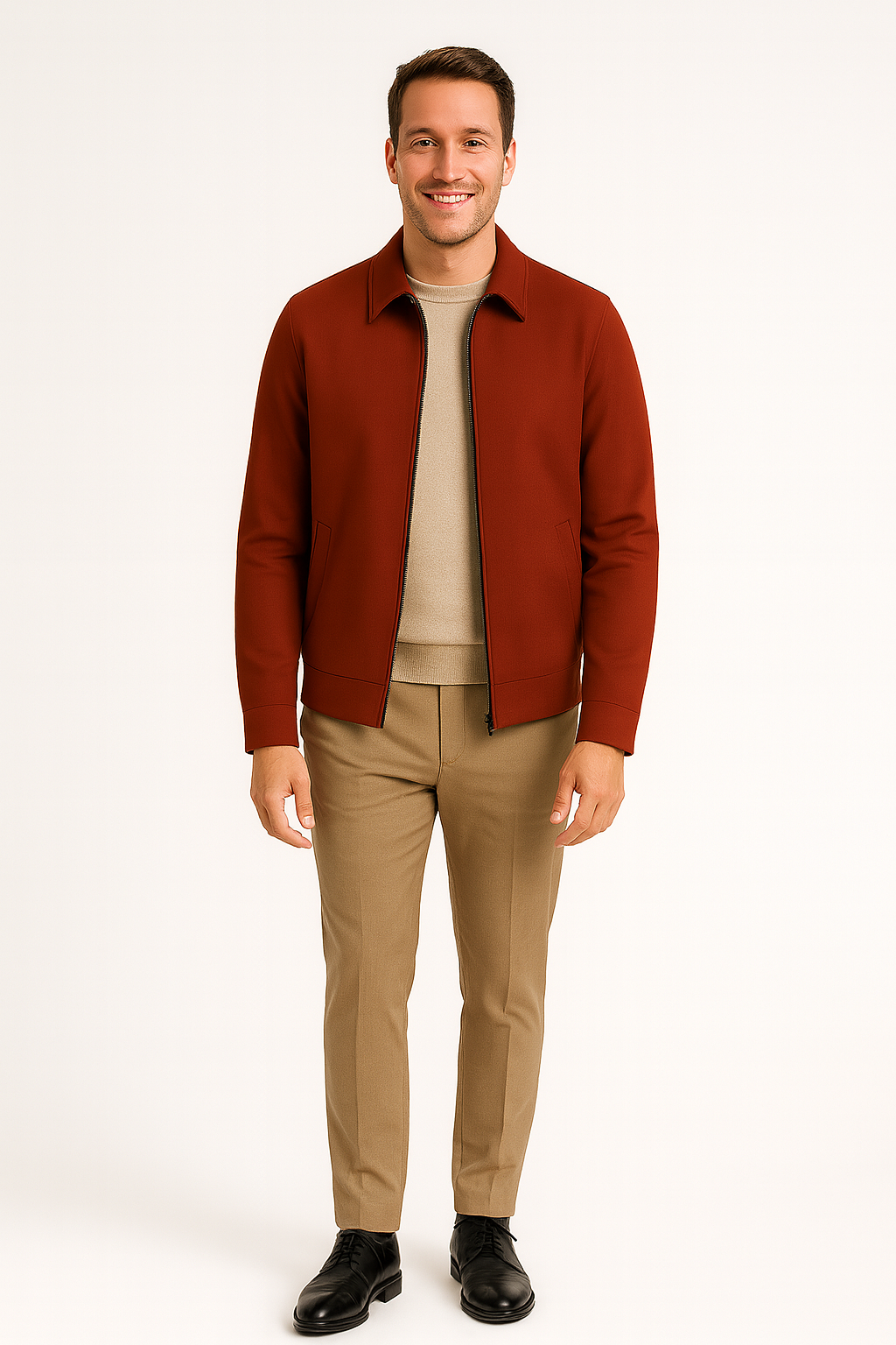 Jasper – Lichtgewicht herenjas – Polyester / Elastaan – Lente / Zomer