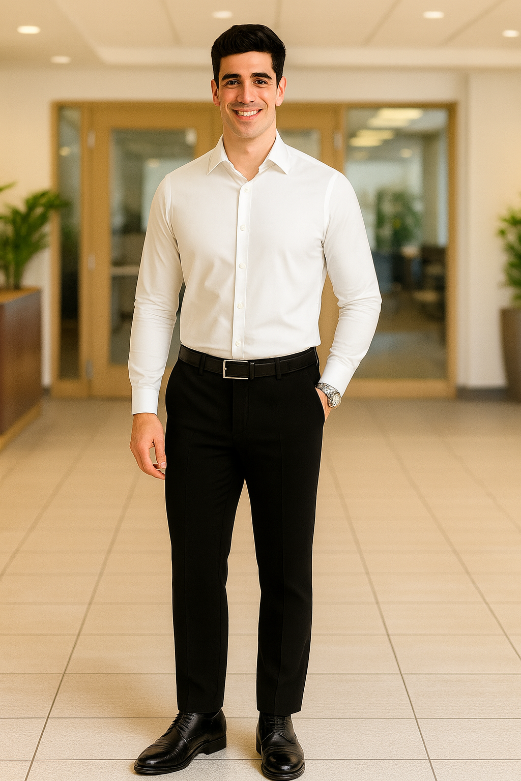 Federico - Overhemd – Kreukvrije Stretchstof – Multiseizoen