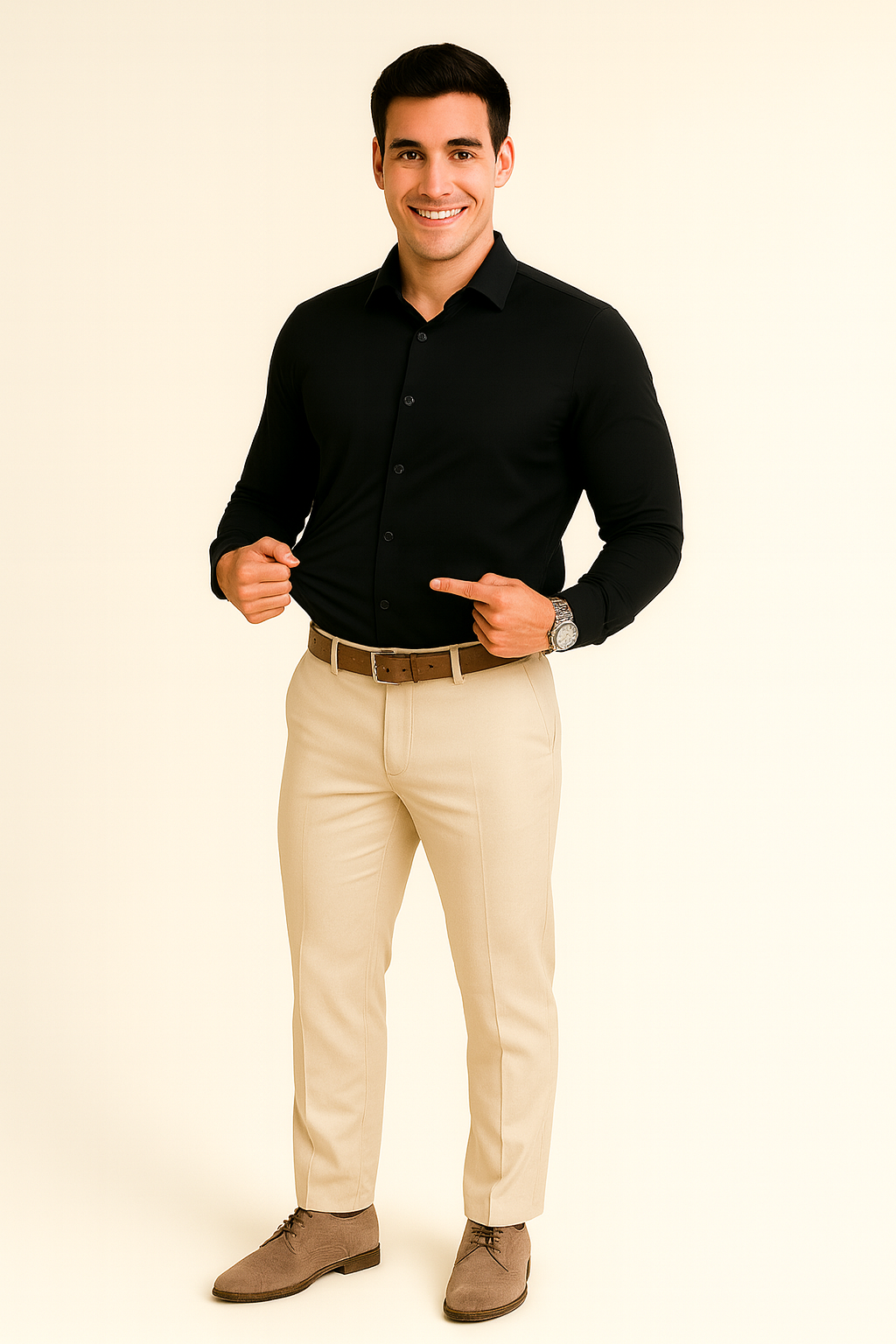 Federico - Overhemd – Kreukvrije Stretchstof – Multiseizoen