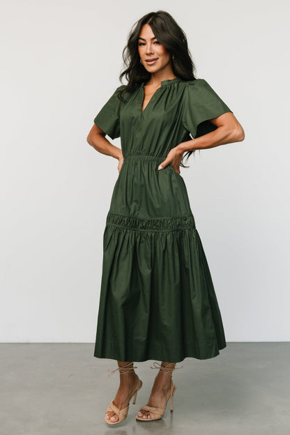 Anoeky - Dames midi jurk - Katoen - Lente / Zomer