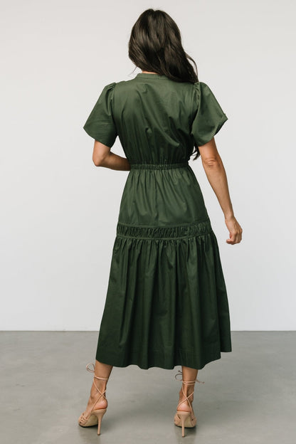 Anoeky - Dames midi jurk - Katoen - Lente / Zomer