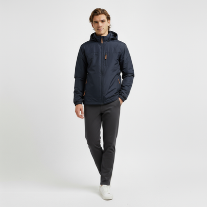 Guido – Heren regenjas met capuchon - Polyester – Herfst / Lente