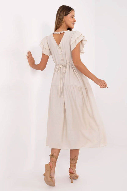 Molly – Dames midi-jurk – Viscosemix – Lente / Zomer