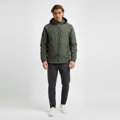 Guido – Heren regenjas met capuchon - Polyester – Herfst / Lente