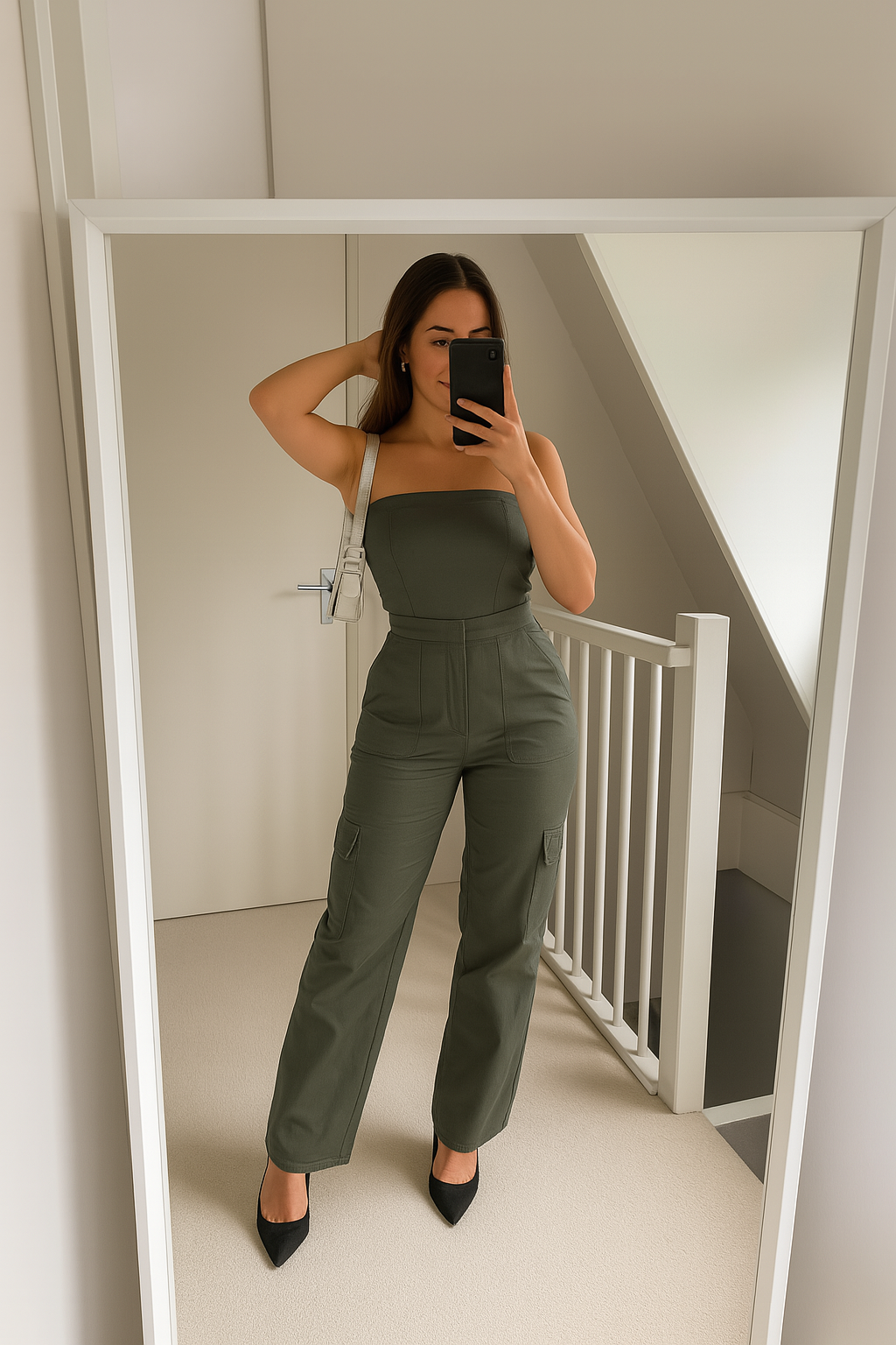 Angelina – Cargo jumpsuit voor dames – Stoer en comfortabel – Polymix – Alle seizoenen