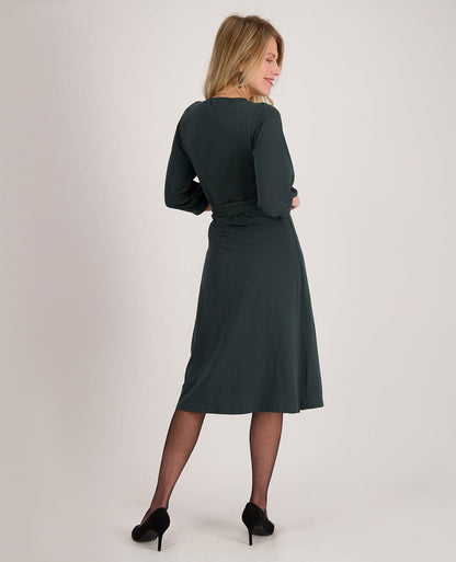Hailey - Dames jurken met Driekwart mouw - Katoenmix - Lente / Zomer