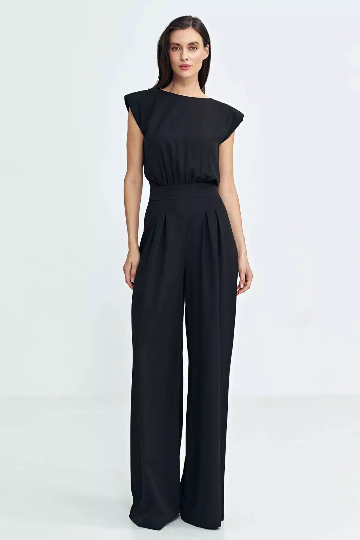 Jinthe - Stijlvolle damesjumpsuit met wijde pijpen - Polyester - Lente / Zomer