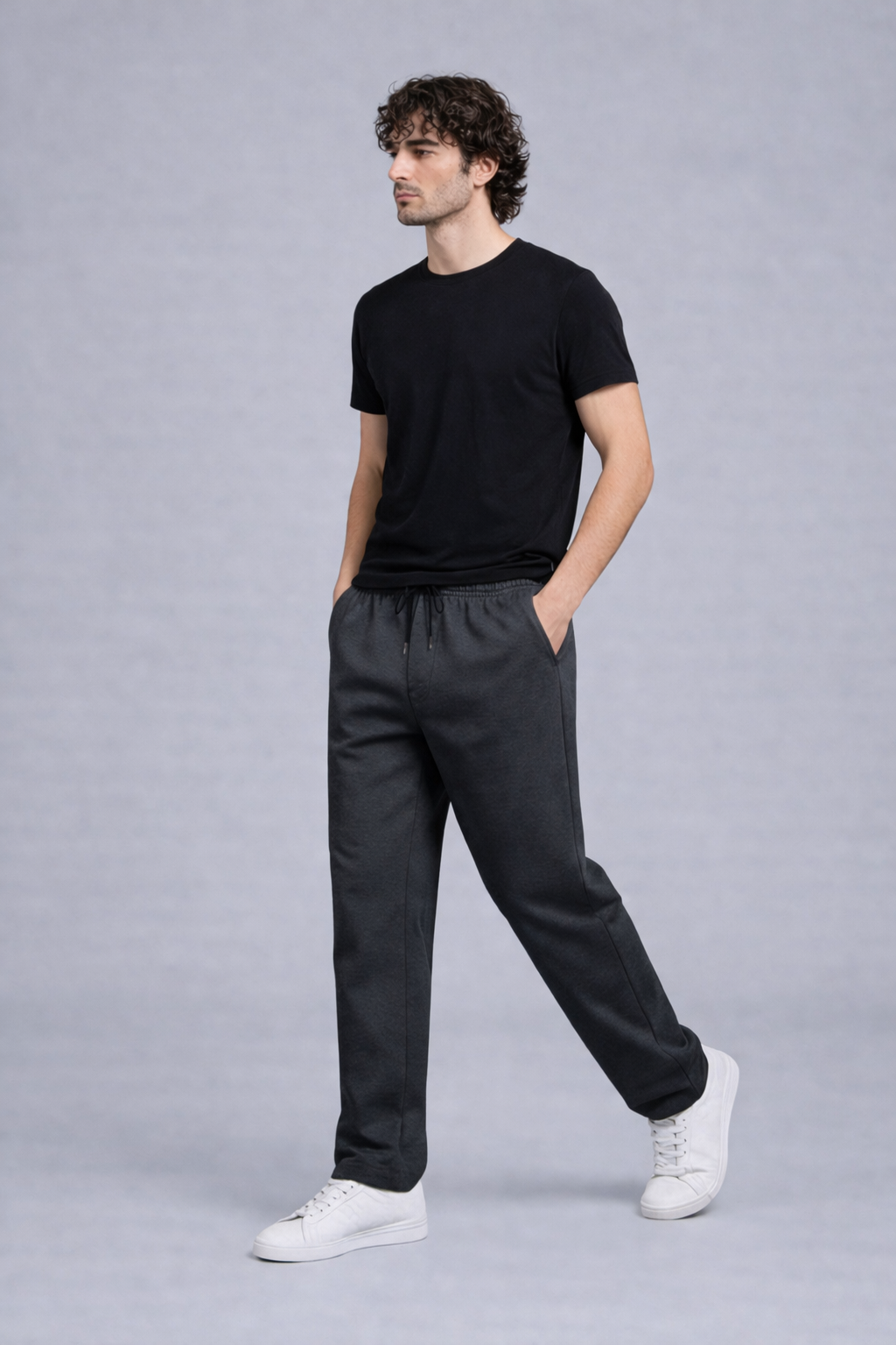 Silvio – Heren joggingbroek – Comfortabele pasvorm – Polyester – Lente / Zomer