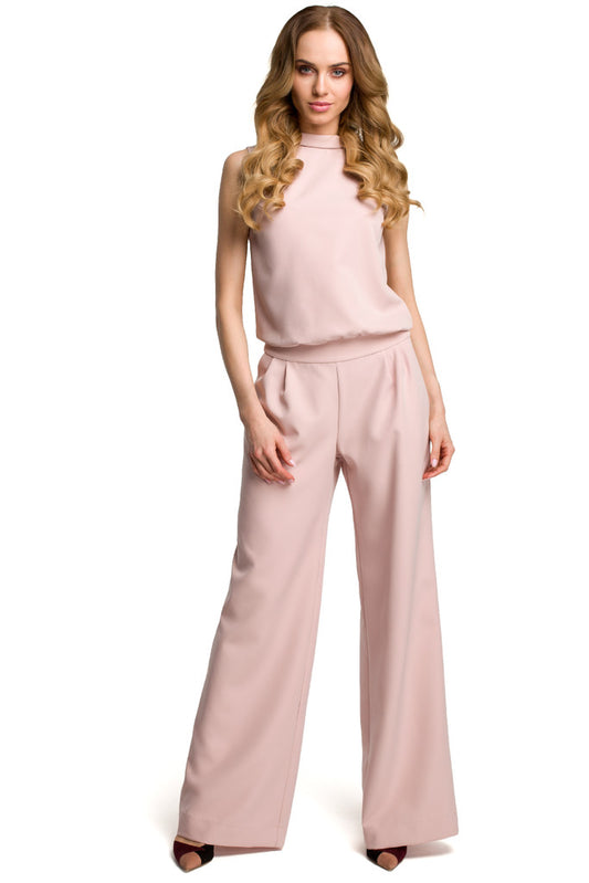 Pien - Dames jumpsuit met palazzo broek - Polyester - Lente / Zomer