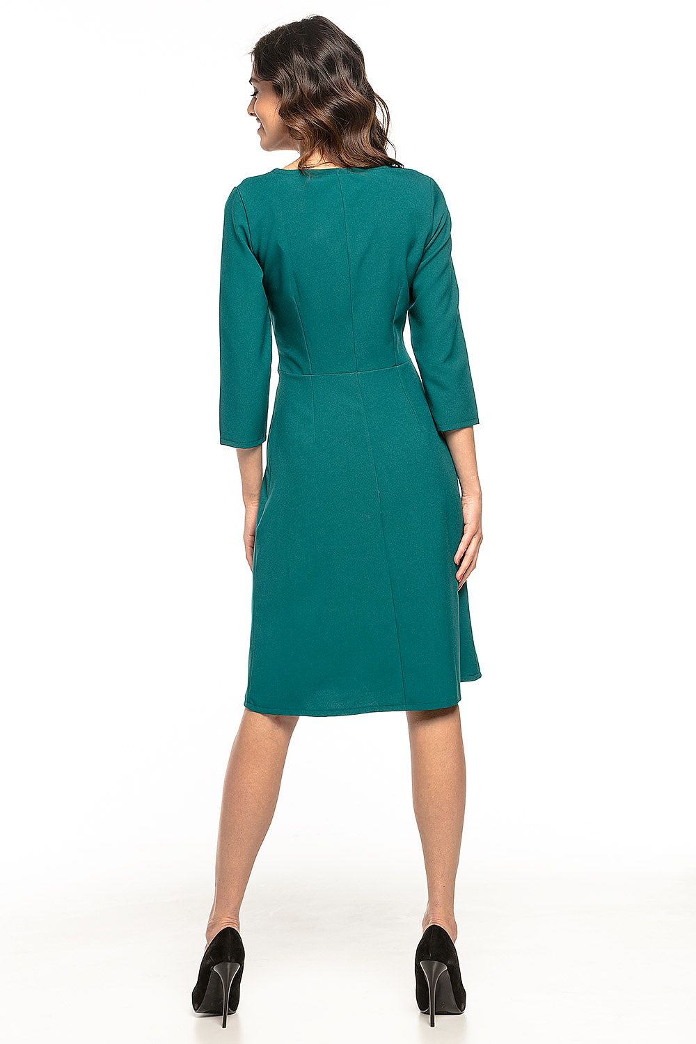 Farah – Dames cocktailjurk met ¾ mouwen – Polyester – Lente / Zomer