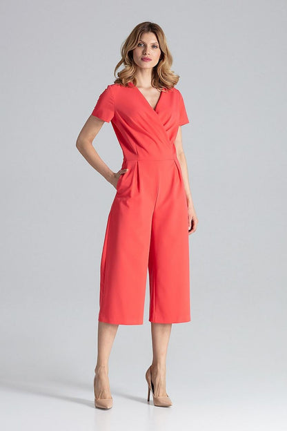 Marie  – Damesjumpsuit - Polyester - Lente / Zomer
