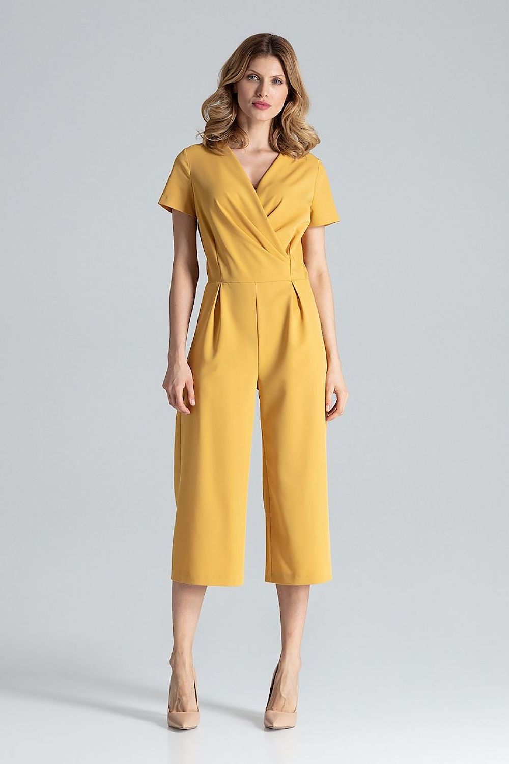 Marie  – Damesjumpsuit - Polyester - Lente / Zomer