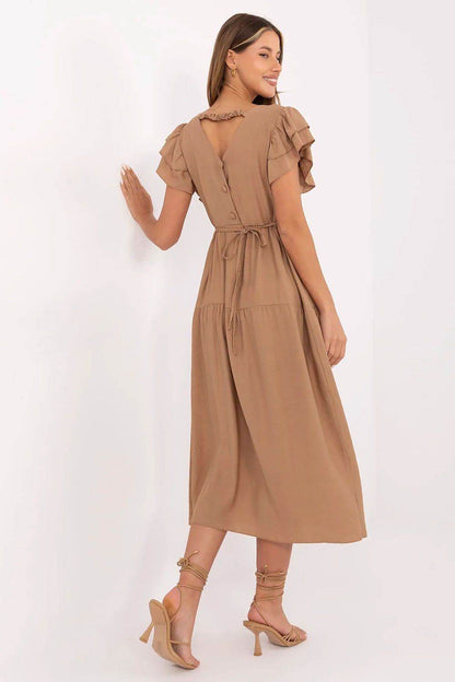 Chelsey – Midi-jurk voor dames – Viscosemix – Lente / Zomer
