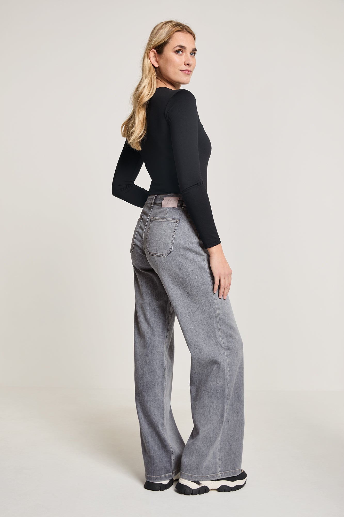 Romijn - Dames wide-leg jeans – Katoenmix met stretch – Alle seizoenen