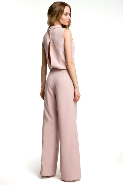 Pien - Dames jumpsuit met palazzo broek - Polyester - Lente / Zomer