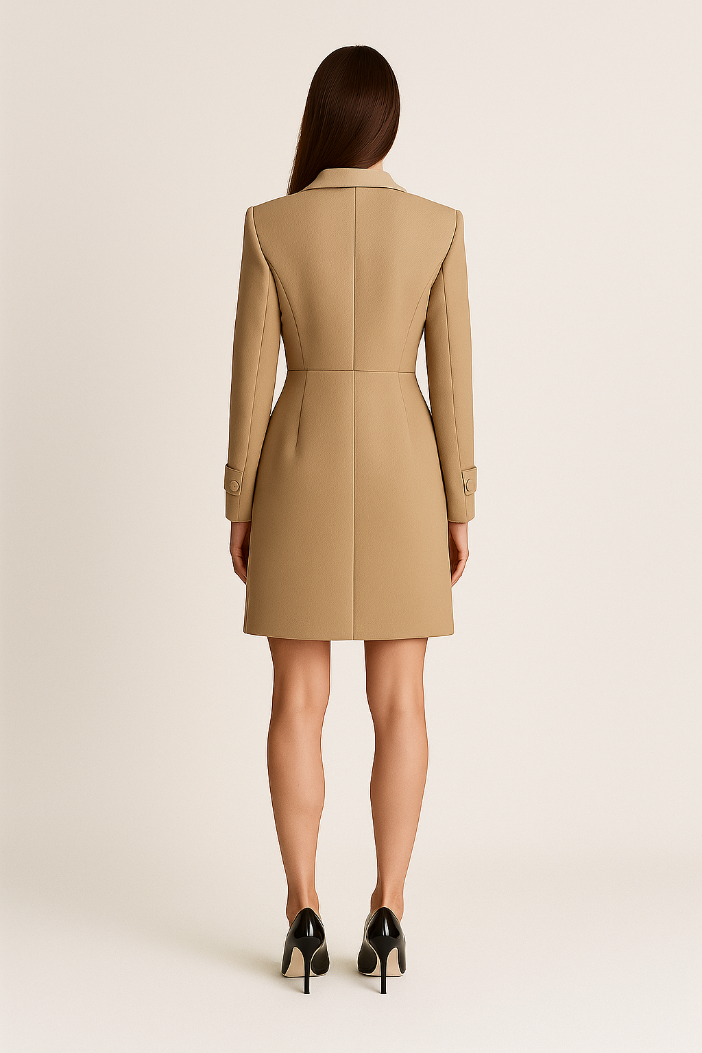 Adriana – Getailleerde dames jas – Wolmix – Lente / herfst