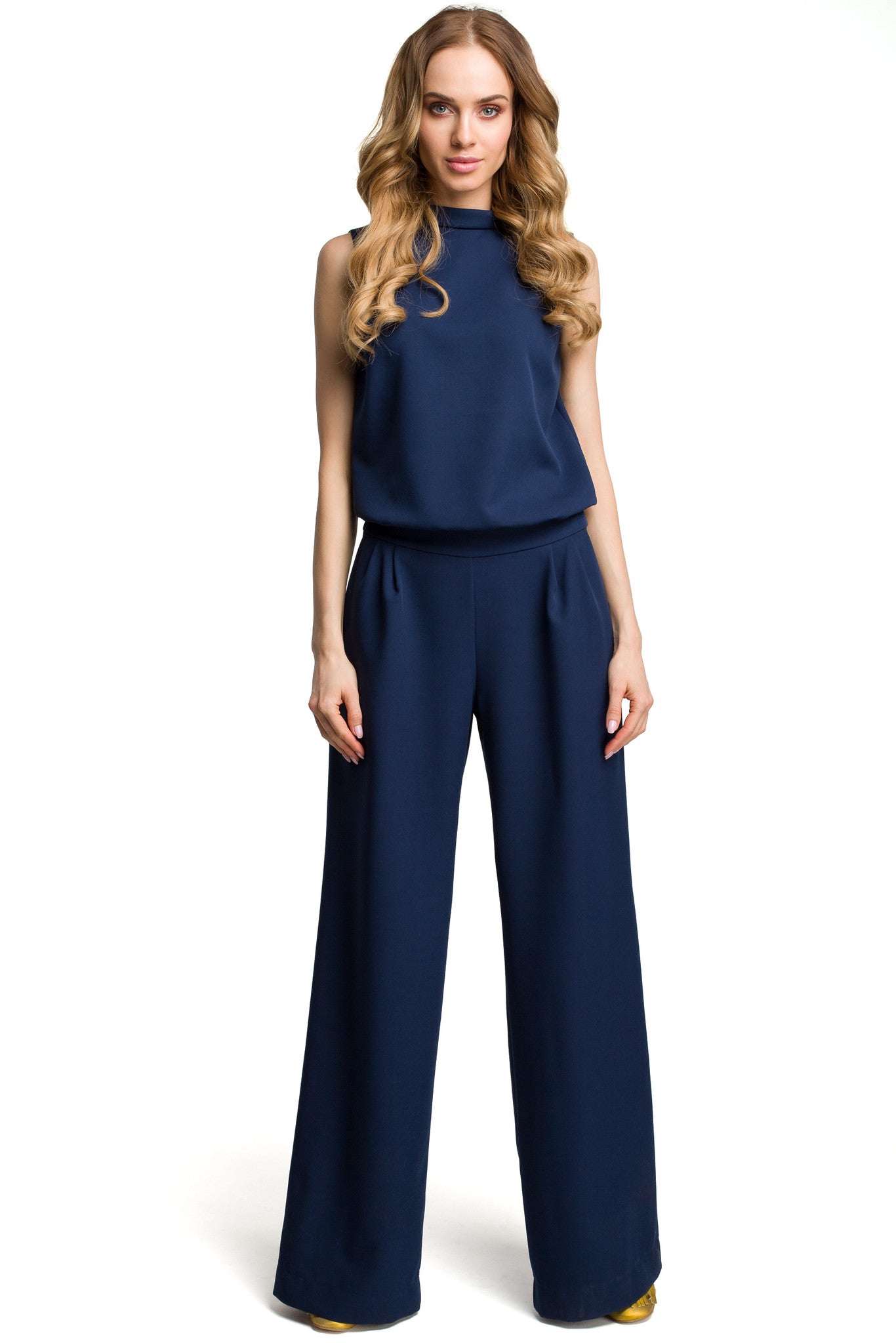 Pien - Dames jumpsuit met palazzo broek - Polyester - Lente / Zomer