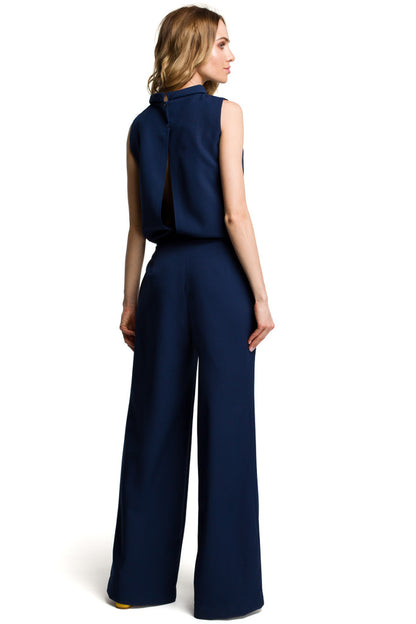 Pien - Dames jumpsuit met palazzo broek - Polyester - Lente / Zomer