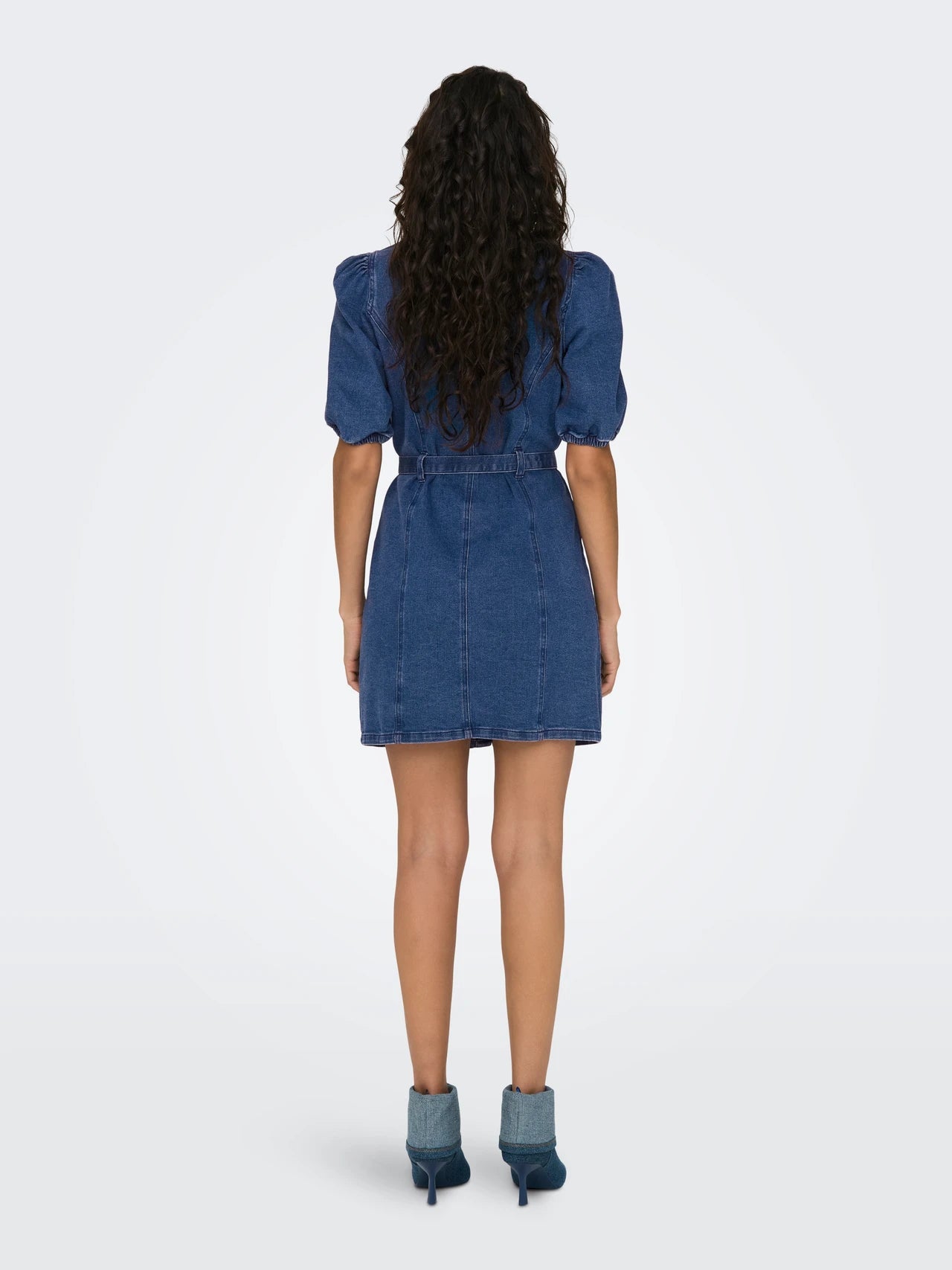 Lise – Korte dames denimjurk – Katoen – Lente / Zomer