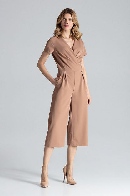 Marie  – Damesjumpsuit - Polyester - Lente / Zomer
