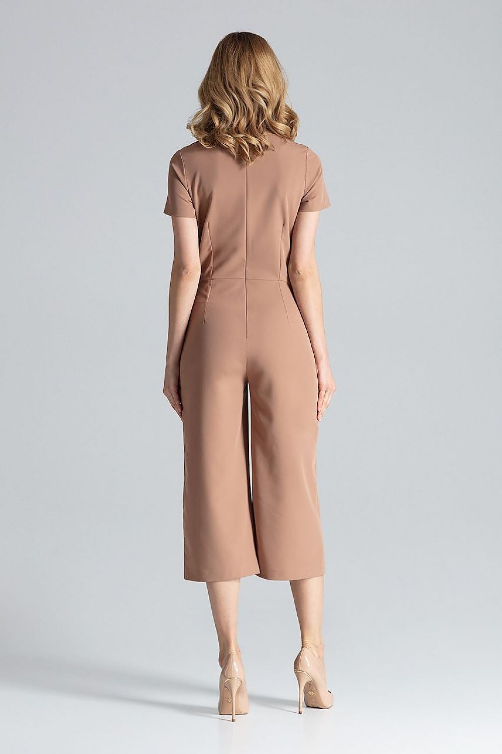 Marie  – Damesjumpsuit - Polyester - Lente / Zomer