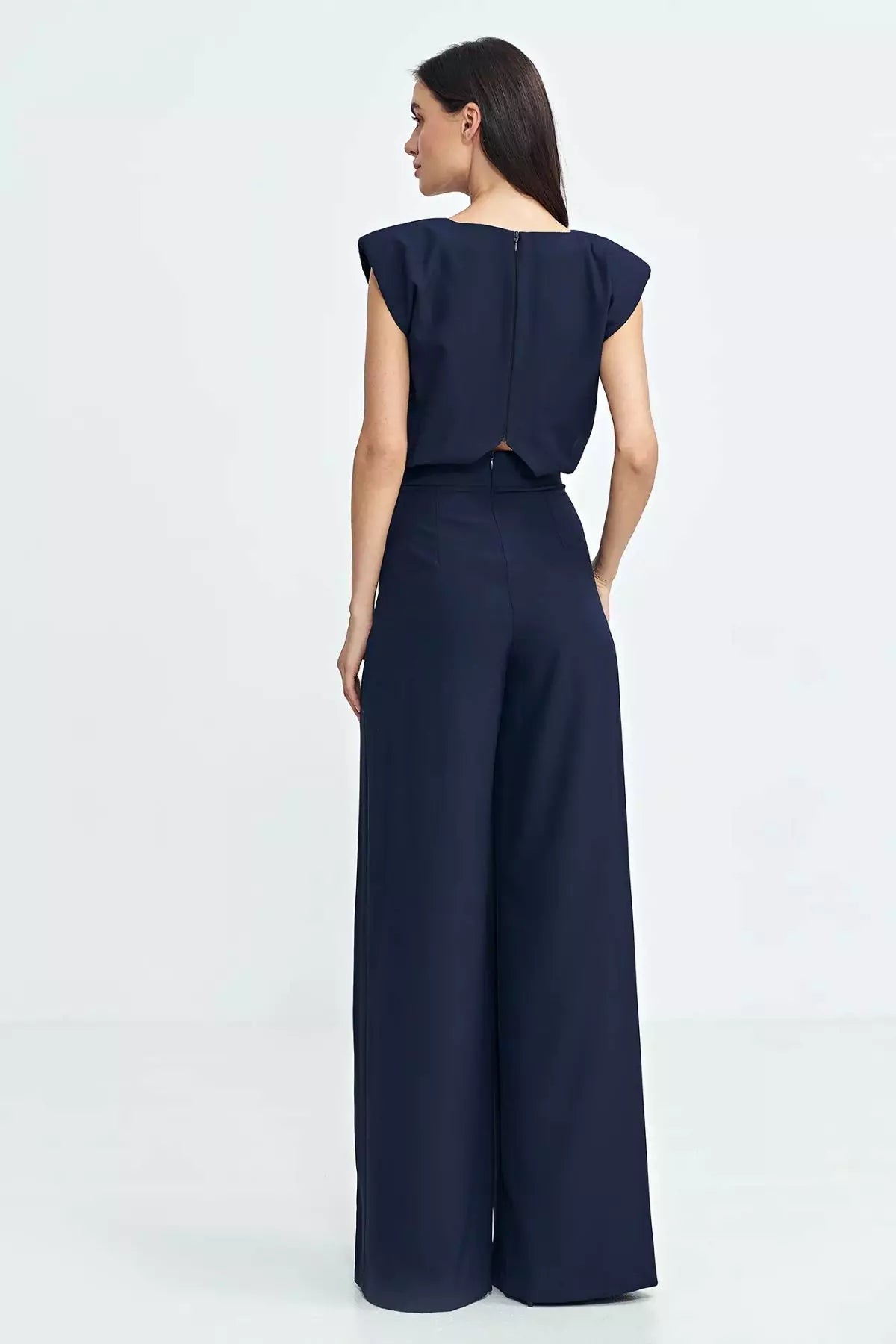 Jinthe - Stijlvolle damesjumpsuit met wijde pijpen - Polyester - Lente / Zomer