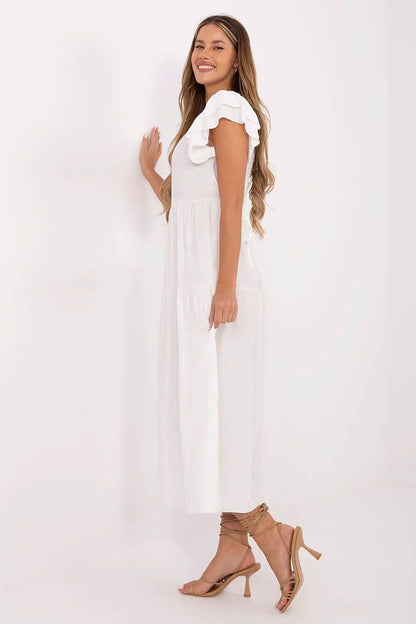 Chelsey – Midi-jurk voor dames – Viscosemix – Lente / Zomer