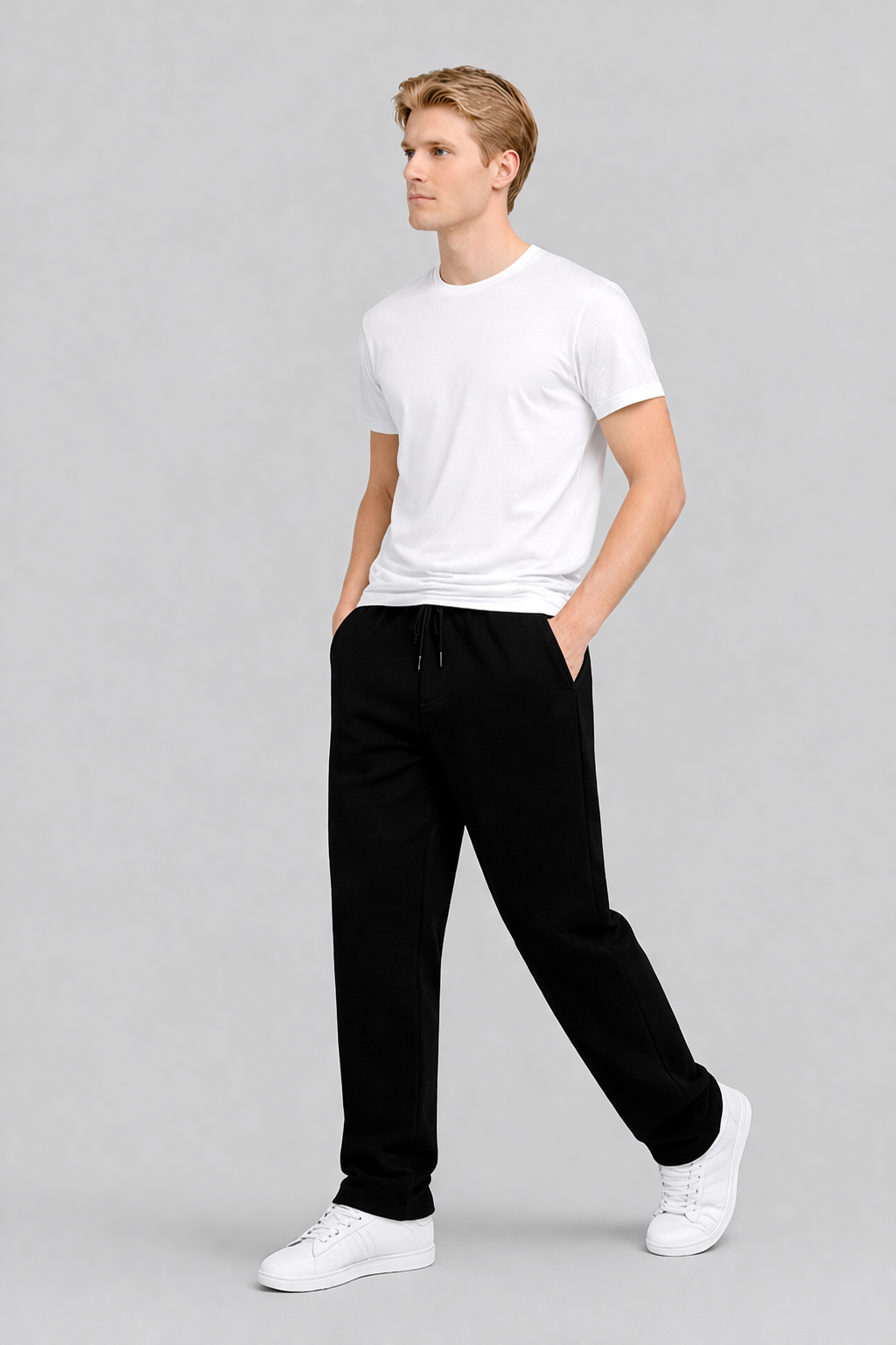 Silvio – Heren joggingbroek – Comfortabele pasvorm – Polyester – Lente / Zomer