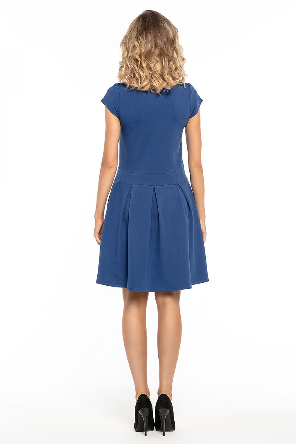 Doutzen - Elegante midi-jurk voor dames – Katoenmix – Lente / Zomer