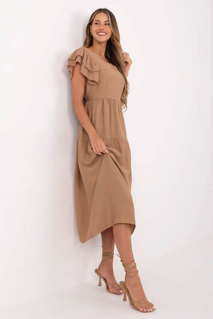 Chelsey – Midi-jurk voor dames – Viscosemix – Lente / Zomer