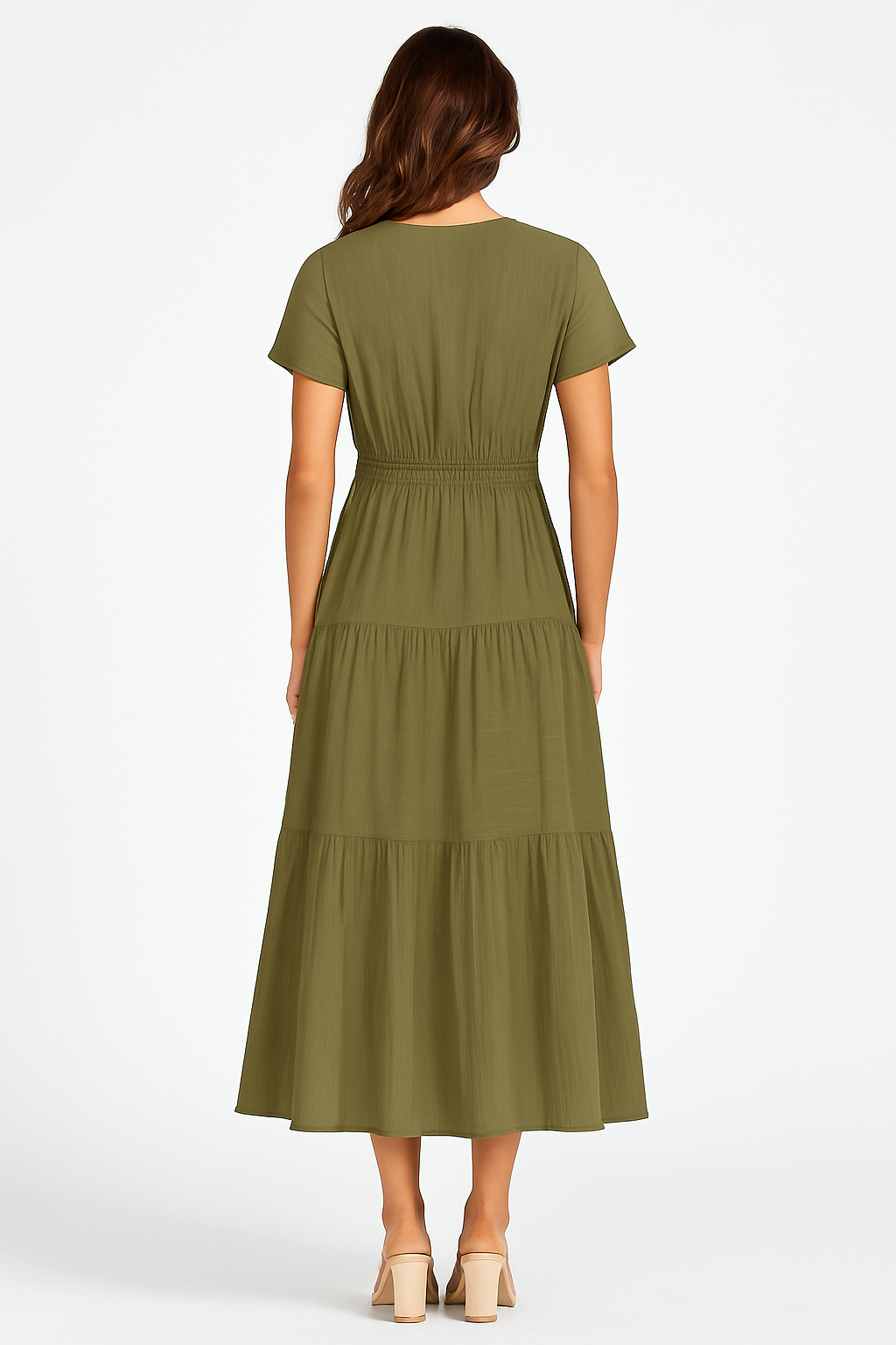 Hanna - Elegante  boho dames jurk – Polyester / Spandex – Lente / Zomer