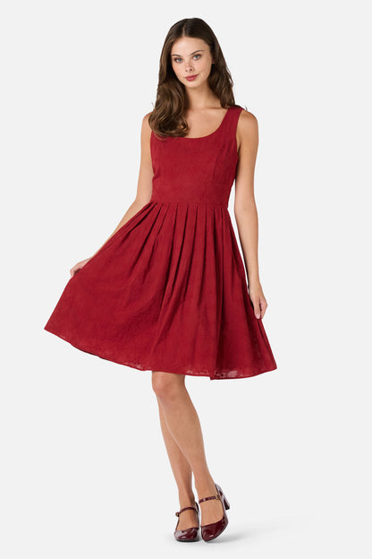 Bonita – Dames mini jurk met strik op de rug – Katoen – Lente / Zomer
